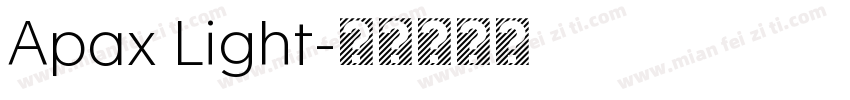 Apax Light字体转换
